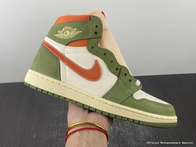 Official Maikesneakers Celadon 1 FB9934-300 Air Craft Jordan High OG 0814